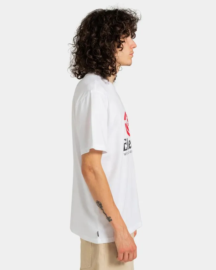 Men Element TShirts Vertical TShirt Optic White Men Element TShirts Vertical TShirt Optic White