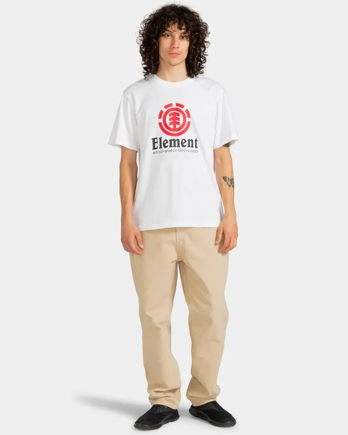 Men Element TShirts Vertical TShirt Optic White Men Element TShirts Vertical TShirt Optic White