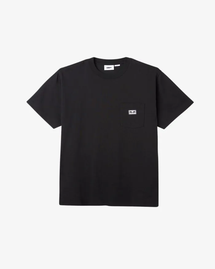 Men EST WORKS EYES POCKET TSHIRT Black OBEY Clothing Established Works