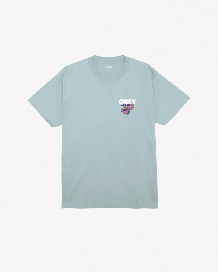Men FLORAL GARDEN CLASSIC TSHIRT Black OBEY Clothing TSHIRTS