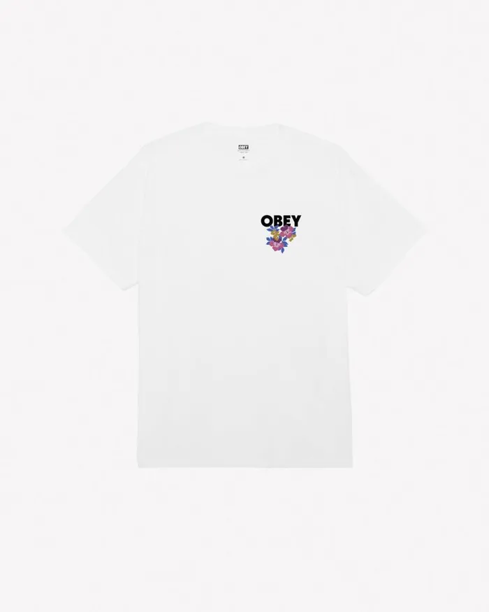 Men FLORAL GARDEN CLASSIC TSHIRT Black OBEY Clothing TSHIRTS