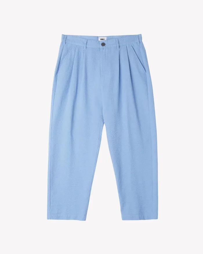 Men FUBAR SEERSUCKER PANT Hydrangea OBEY Clothing BOTTOMS