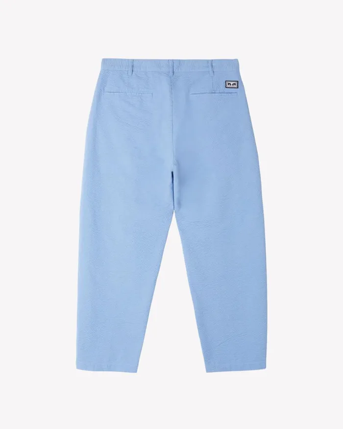 Men FUBAR SEERSUCKER PANT Hydrangea OBEY Clothing BOTTOMS