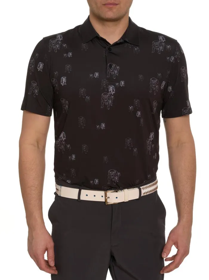 Men GRAHAM PERFORMANCE POLO Black Robert Graham Polos and TShirts