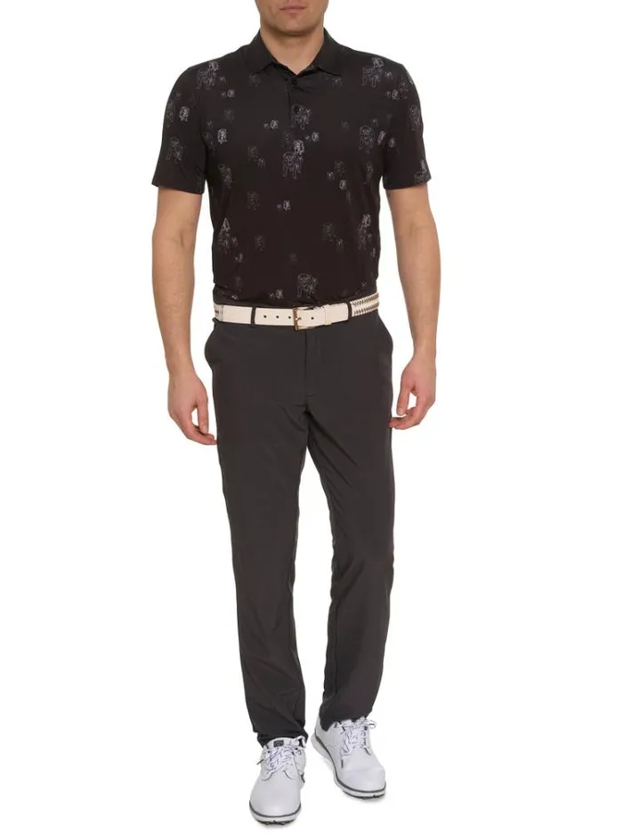 Men GRAHAM PERFORMANCE POLO Black Robert Graham Polos and TShirts