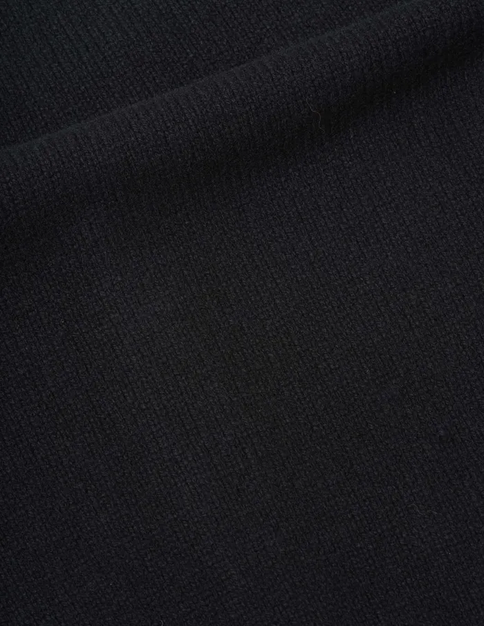Men Half Zip Sweater Black Margaret Howell Knitwear