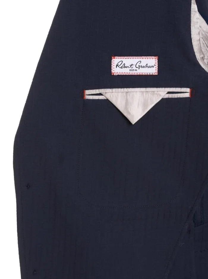 Men HARLOW SEERSUCKER BLAZER Navy Robert Graham Blazers