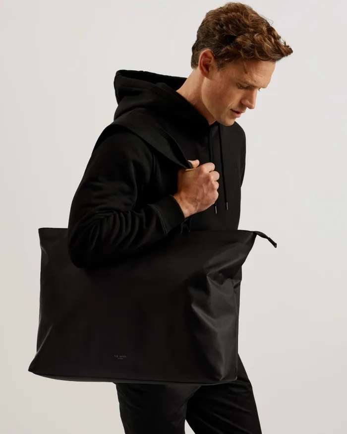 Men HEILYN 8211 Nylon Tote Bag With Webbing Handles Black Ted Baker Holdalls and Weekend Bags Men HEILYN 8211 Nylon Tote Bag With Webbing Handles Black Ted Baker Holdalls and Weekend Bags
