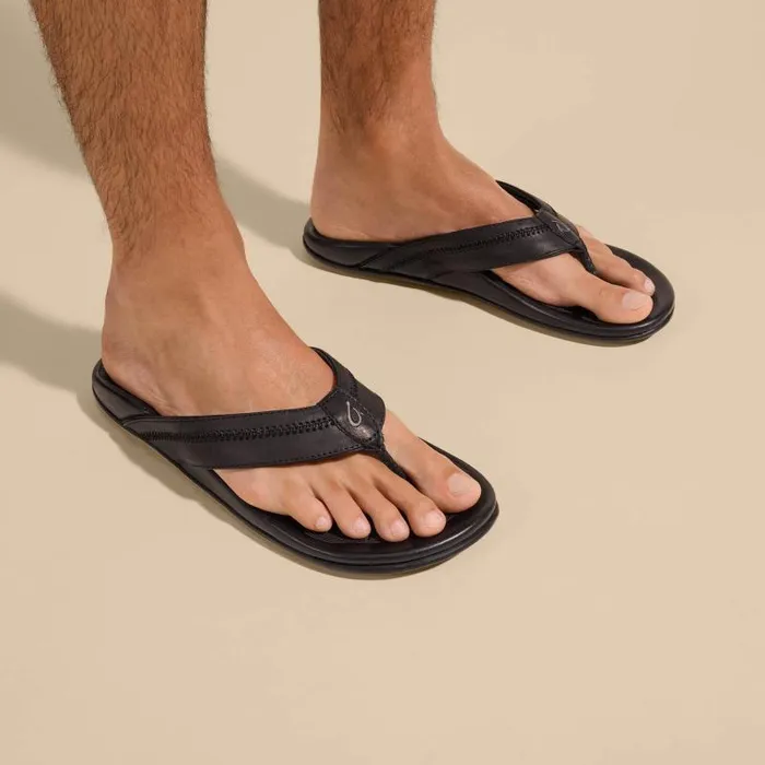 Men Hiapo Mens Leather Beach Sandals Lava Rock Olukai Leather Men Hiapo Mens Leather Beach Sandals Lava Rock Olukai Leather