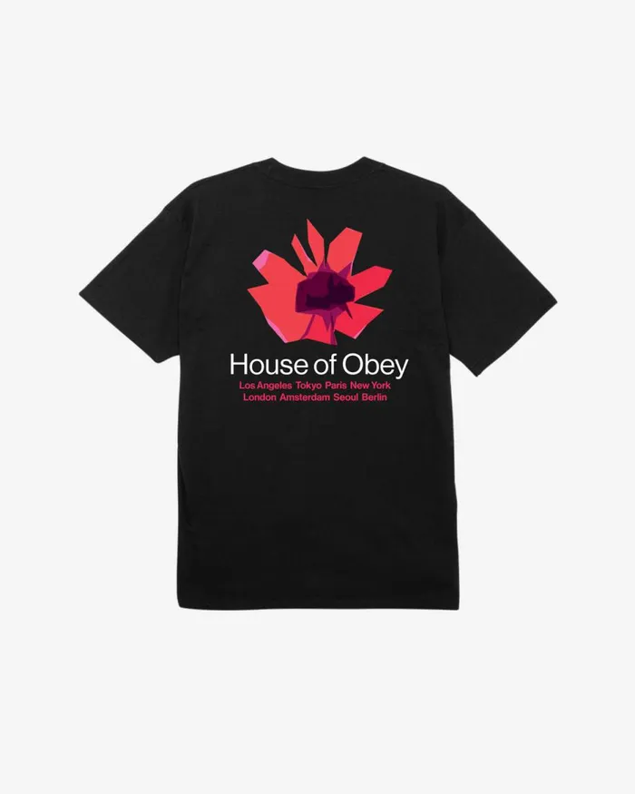 Men HOUSE OF FLORAL CLASSIC TSHIRT White OBEY Clothing TSHIRTS