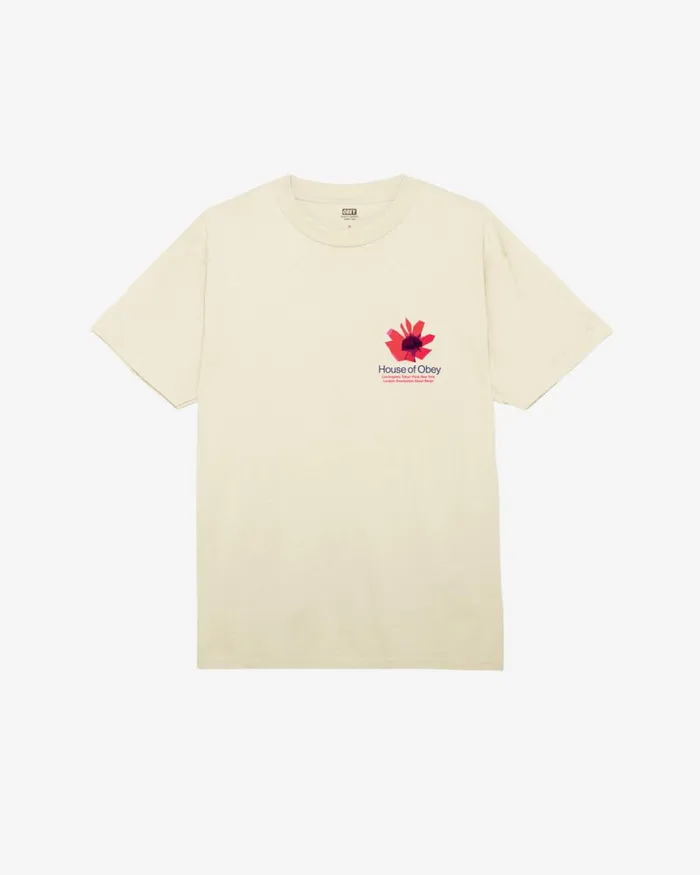 Men HOUSE OF FLORAL CLASSIC TSHIRT White OBEY Clothing TSHIRTS