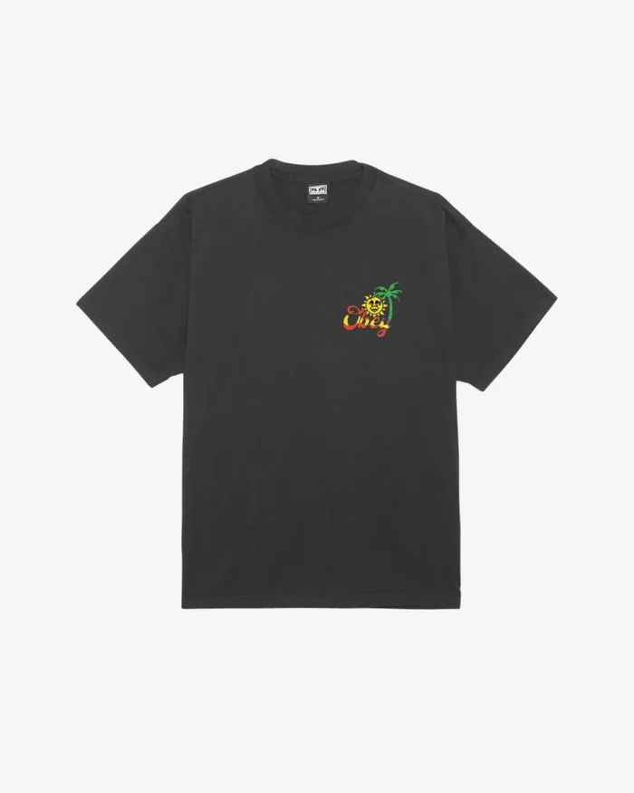 Men ISLAND OF OBEY HEAVYWEIGHT TSHIRT Peach Parfait OBEY Clothing TSHIRTS