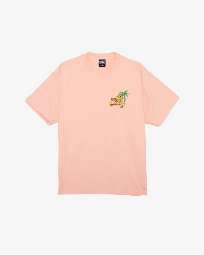 Men ISLAND OF OBEY HEAVYWEIGHT TSHIRT Peach Parfait OBEY Clothing TSHIRTS