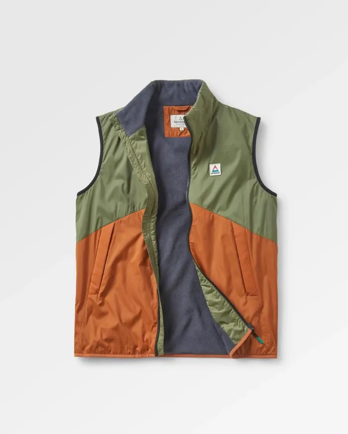 Men Jackets Passenger Dusk Recycled Insulated Vest Dusty Olive Dusty Olive