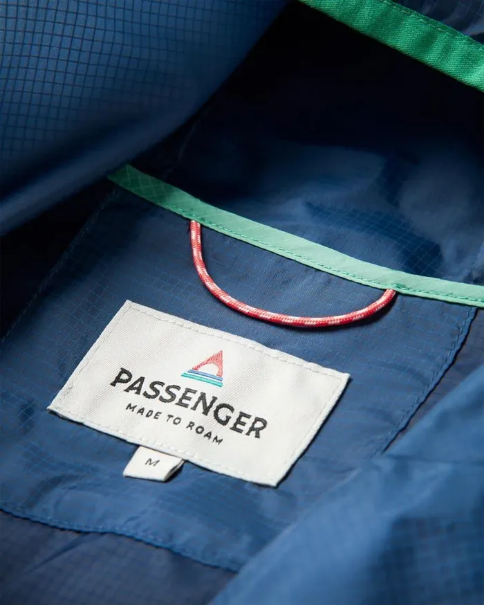 Men Jackets Passenger Gusto Recycled Windshell Smock Rich NavyDark Denim Rich Navydark Denim