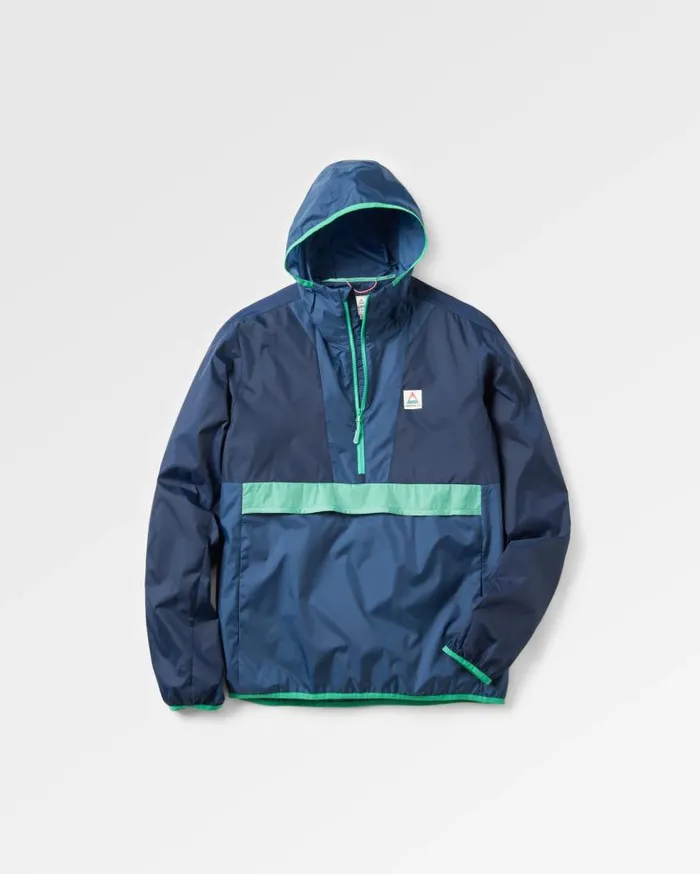 Men Jackets Passenger Gusto Recycled Windshell Smock Rich NavyDark Denim Rich Navydark Denim