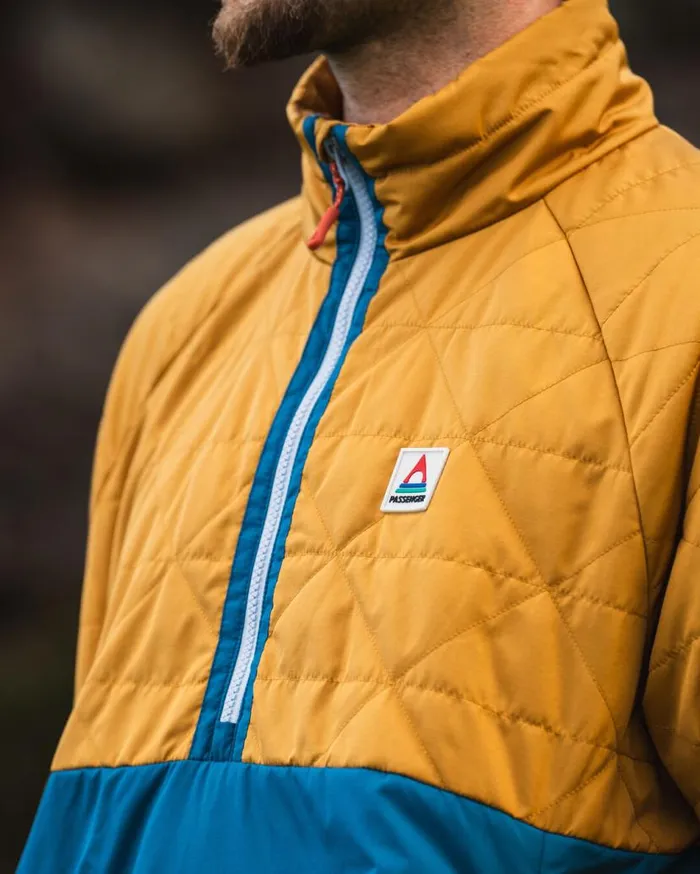 Men Jackets Passenger Pursue Recycled Thermore Insulated Jacket Dusty Ochre Corsair Blue Dusty Ochre Corsair Blue