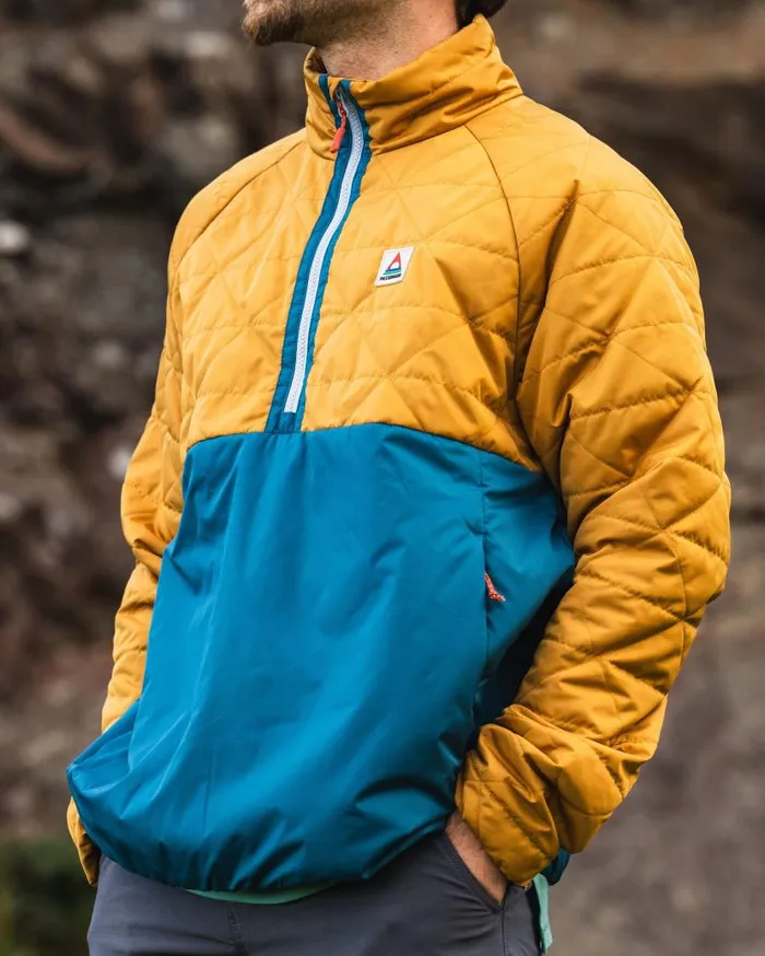Men Jackets Passenger Pursue Recycled Thermore Insulated Jacket Dusty Ochre Corsair Blue Dusty Ochre Corsair Blue