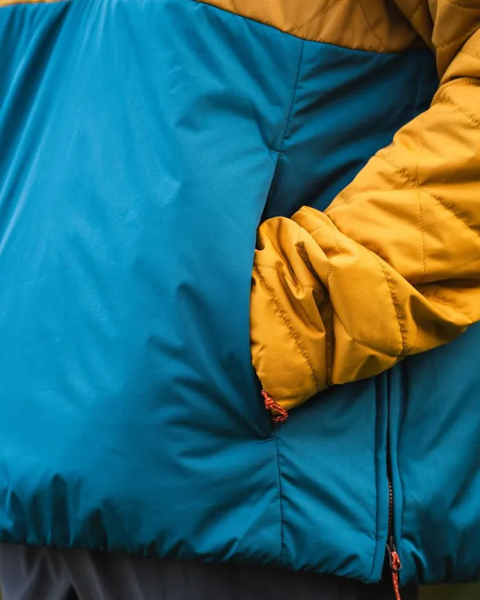 Men Jackets Passenger Pursue Recycled Thermore Insulated Jacket Dusty Ochre Corsair Blue Dusty Ochre Corsair Blue