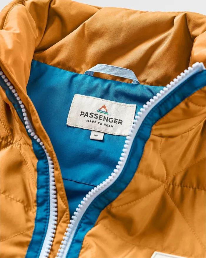 Men Jackets Passenger Pursue Recycled Thermore Insulated Jacket Dusty Ochre Corsair Blue Dusty Ochre Corsair Blue