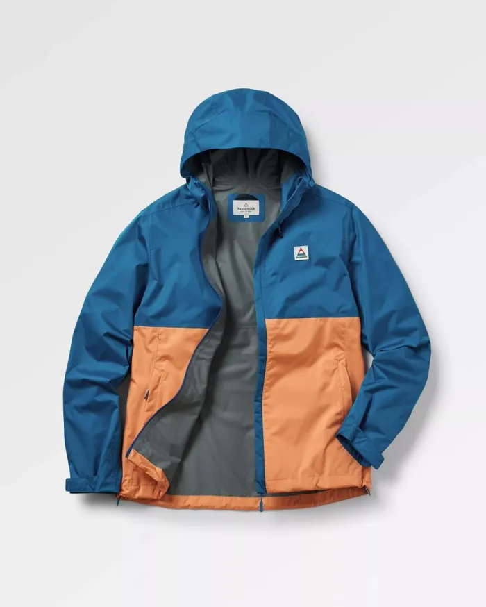 Men Jackets Passenger Season Water Resistant Recycled Jacket Corsair Blue Apricot Corsair Blue Apricot Men Jackets Passenger Season Water Resistant Recycled Jacket Corsair Blue Apricot Corsair Blue Apricot