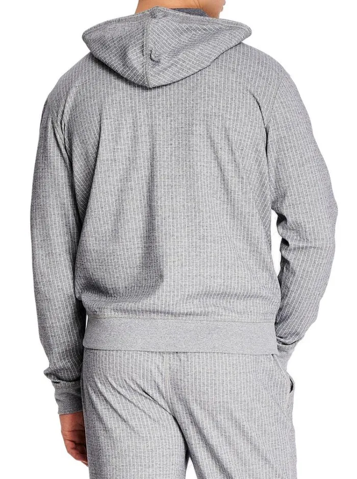 Men JACQUARD HOODIE Grey Robert Graham Sweaters and Knits