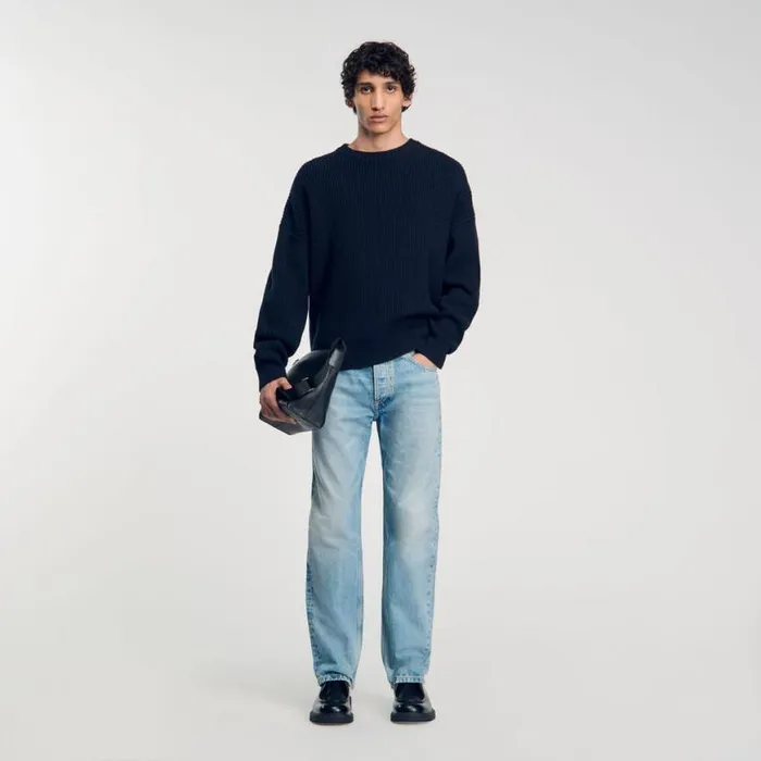 Men Jeans SANDRO Regular Jeans Light Blue 8211 Denim