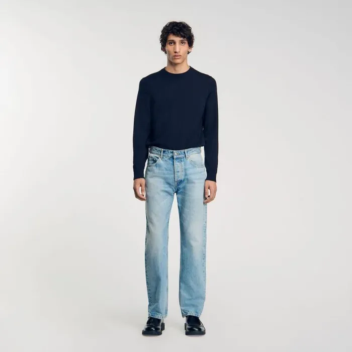 Men Jeans SANDRO Regular Jeans Light Blue 8211 Denim