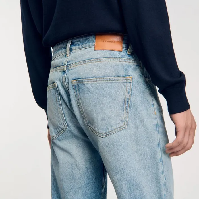Men Jeans SANDRO Regular Jeans Light Blue 8211 Denim