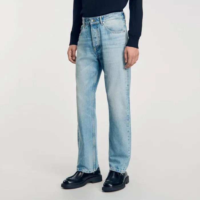 Men Jeans SANDRO Regular Jeans Light Blue 8211 Denim