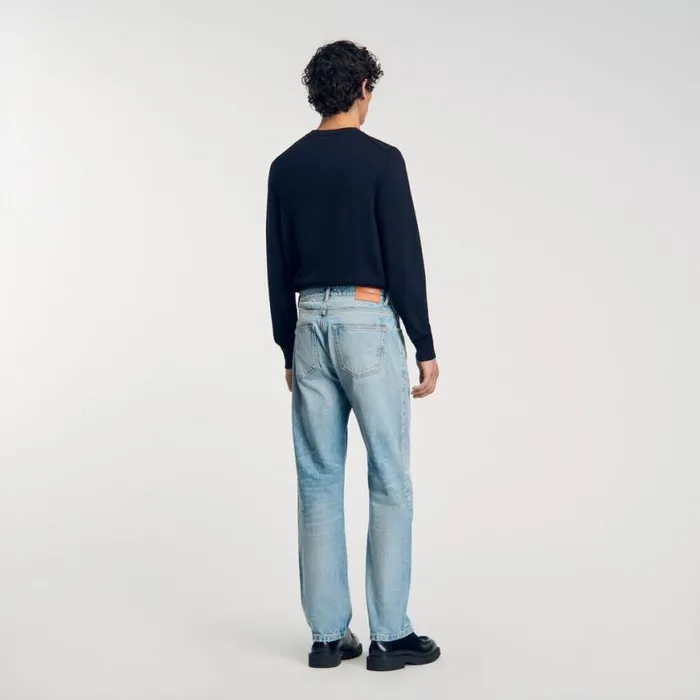 Men Jeans SANDRO Regular Jeans Light Blue 8211 Denim