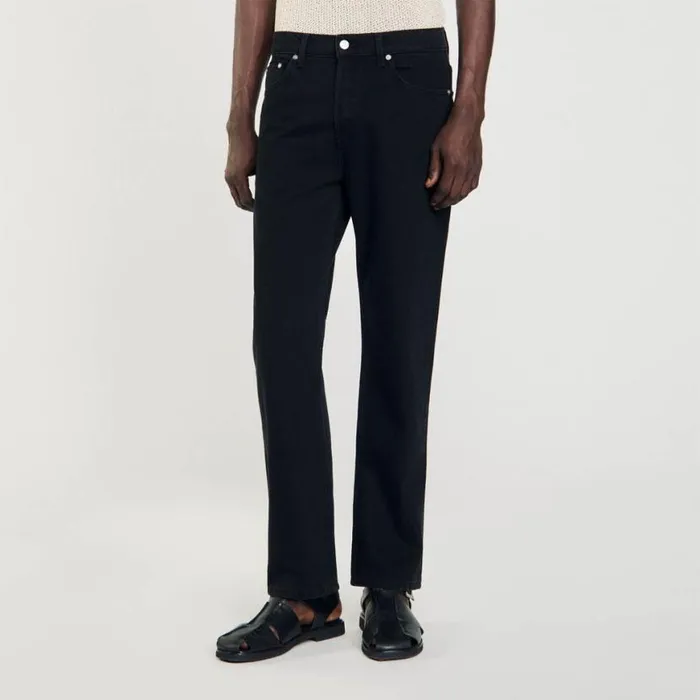 Men Jeans SANDRO Straightfit Jeans Black