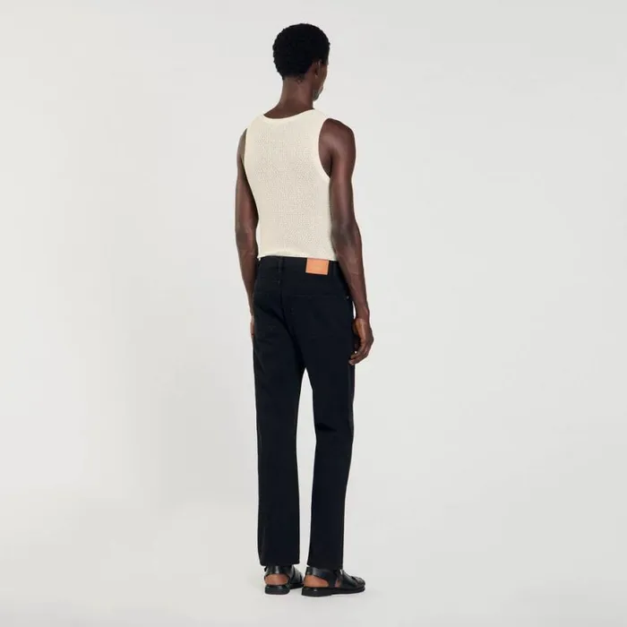 Men Jeans SANDRO Straightfit Jeans Black