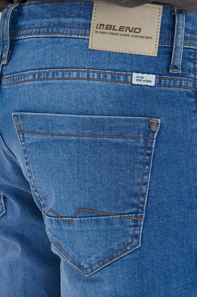 Men Jet Fit Blend Jeans Denim Clear Blue