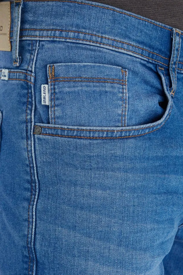 Men Jet Fit Blend Jeans Denim Clear Blue