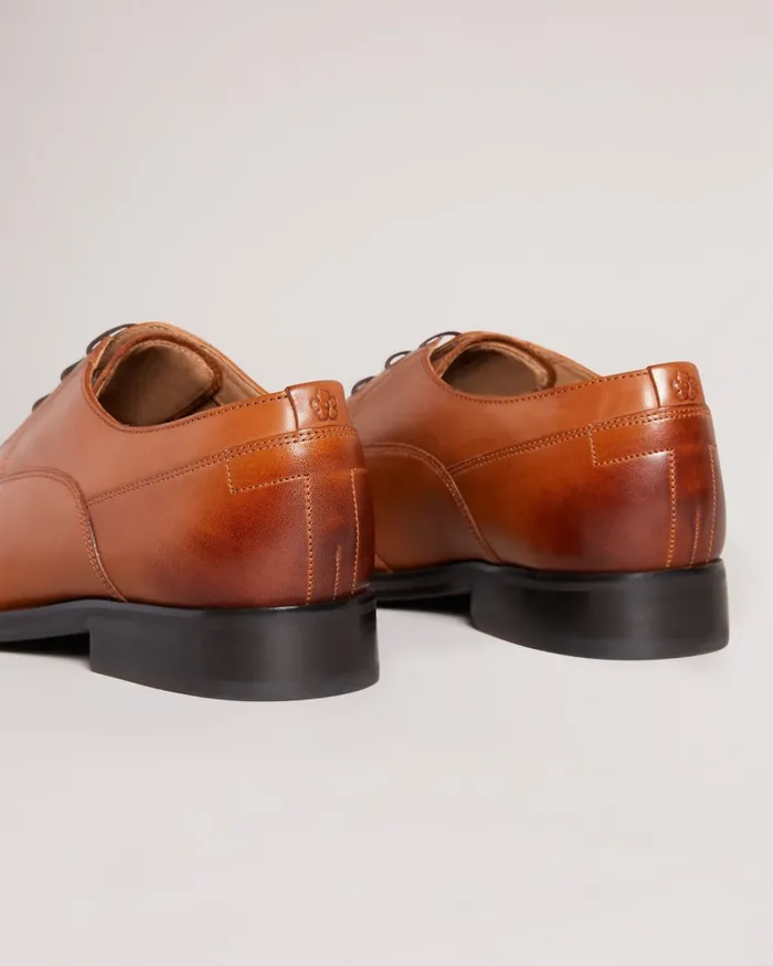 Men KAMPTEN 8211 Formal Leather Derby Shoes Tan Ted Baker Formal Shoes