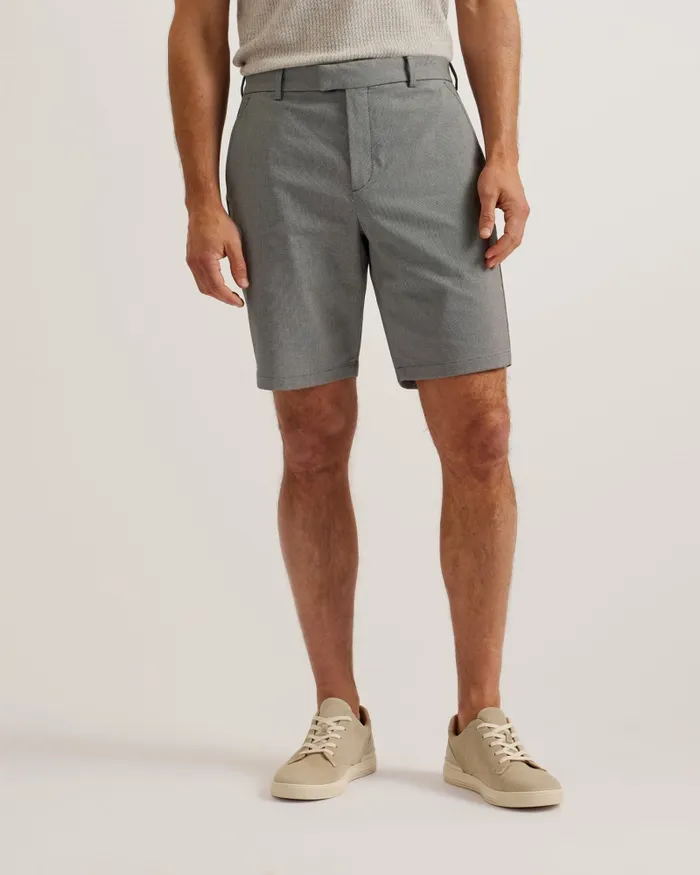 Men KATFORD 8211 Regular Fit Textured Tailored Shorts Navy Ted Baker Shorts Men KATFORD 8211 Regular Fit Textured Tailored Shorts Navy Ted Baker Shorts