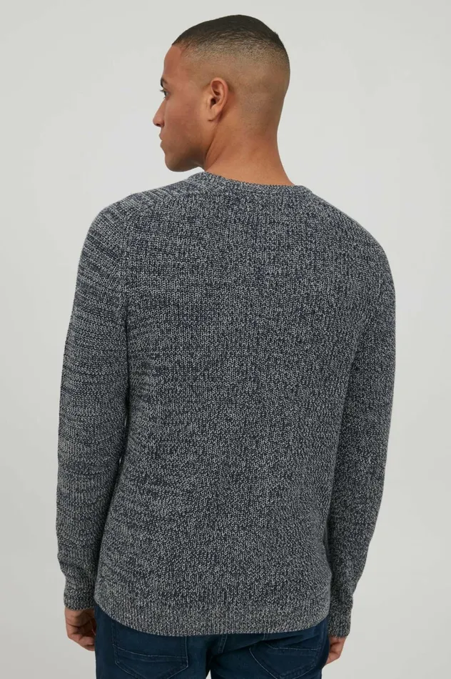 Men Knit Blend Knitted Pullover Dress Blues