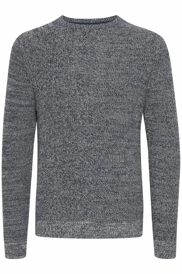Men Knit Blend Knitted Pullover Dress Blues