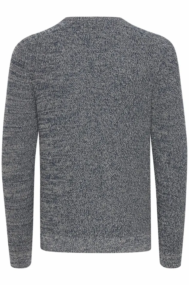 Men Knit Blend Knitted Pullover Dress Blues