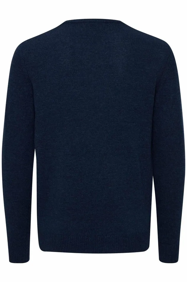 Men Knit Blend Knitted Pullover Dress Blues