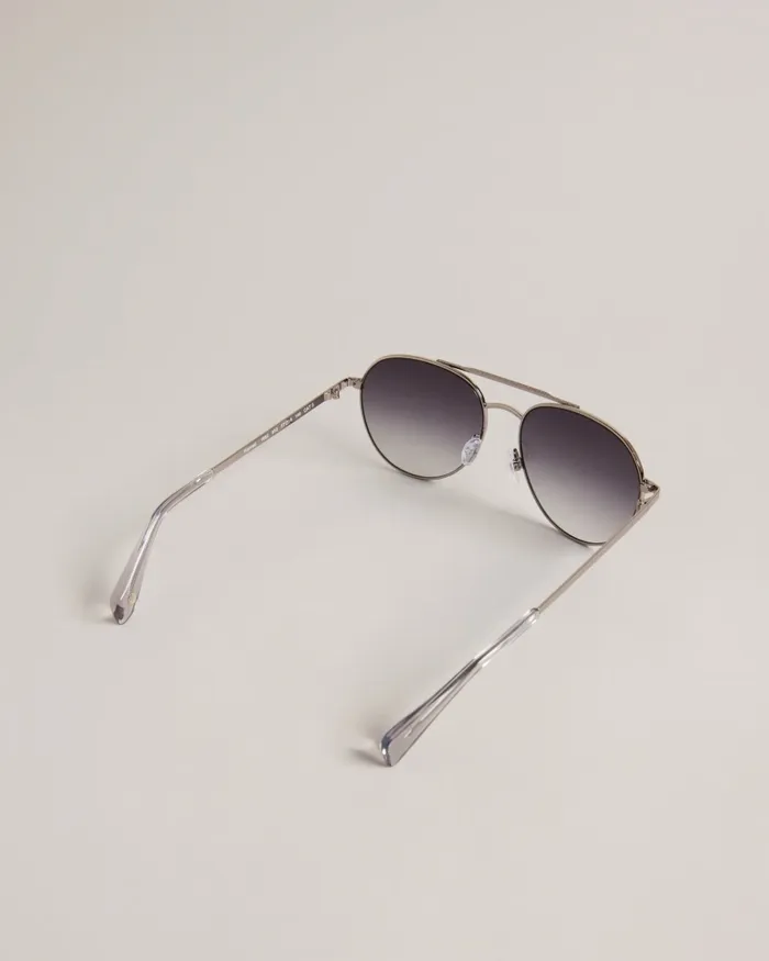 Men KONRAAD 8211 Metal Aviator Sunglasses Gunmetal Ted Baker Sunglasses