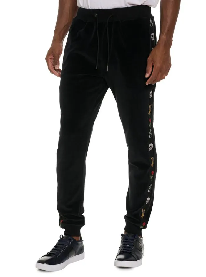 Men LANGEL PANT Black Robert Graham Jeans and Pants