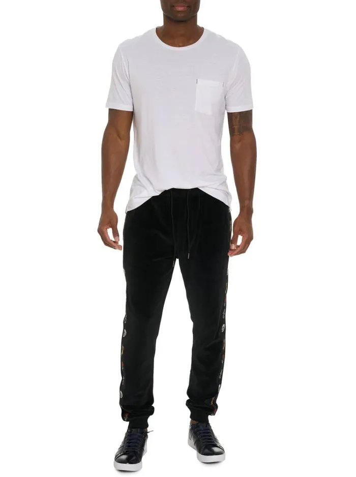 Men LANGEL PANT Black Robert Graham Jeans and Pants