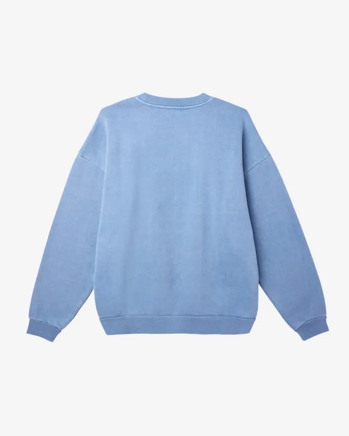 Men LOWERCASE PIGMENT CREWNECK Pigment Shell Pink OBEY Clothing SWEATSHIRTS
