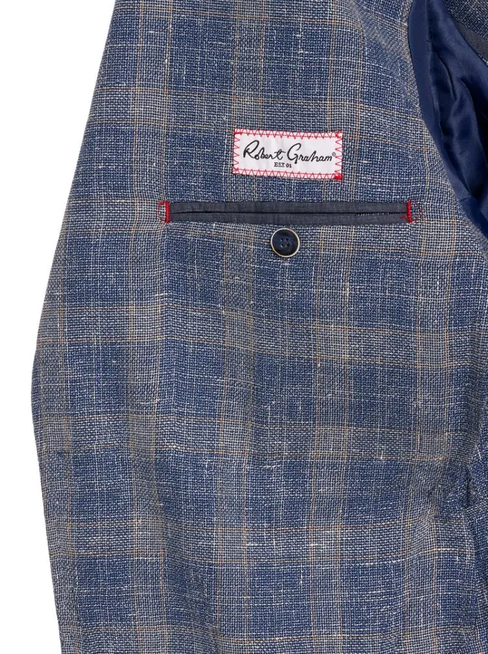 Men MACCHIO BLAZER Navy Robert Graham Blazers