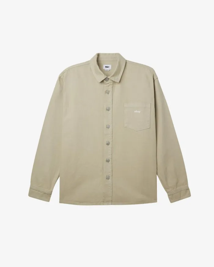 Men MAGNOLIA SHIRT Light Indigo OBEY Clothing Denim