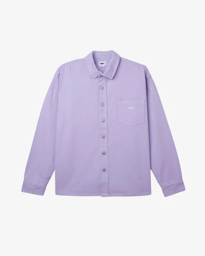 Men MAGNOLIA SHIRT Light Indigo OBEY Clothing Denim