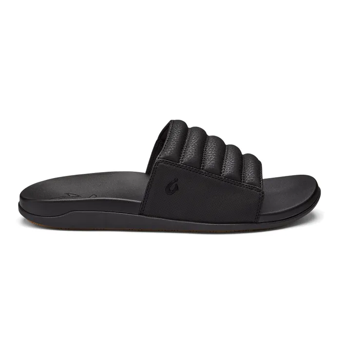 Men Maha 039Olu Mens Comfortable Slide Sandals Black Olukai Slides