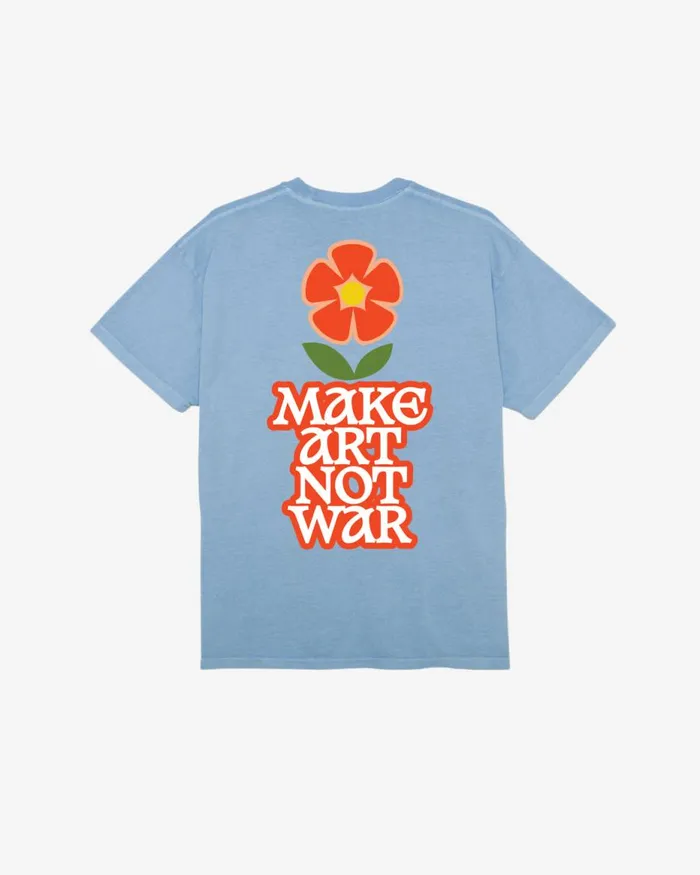 Men MAKE ART NOT WAR FLOWER PIGMENT TSHIRT Pigment Hydrangea OBEY Clothing TSHIRTS